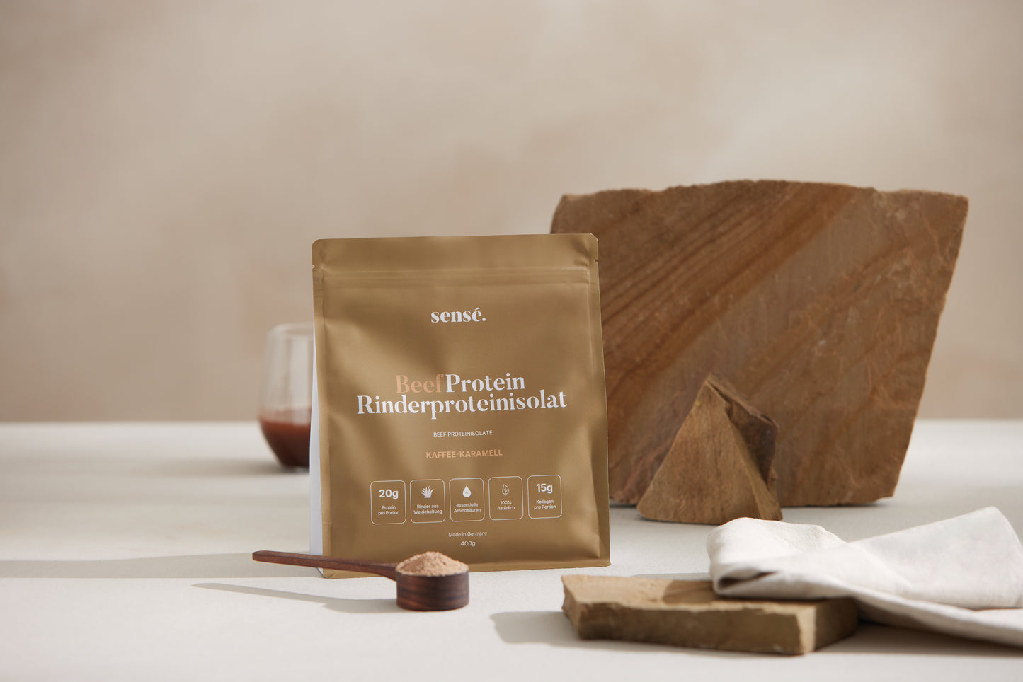 BeefProtein Rinderprotein – Kaffee-Karamell