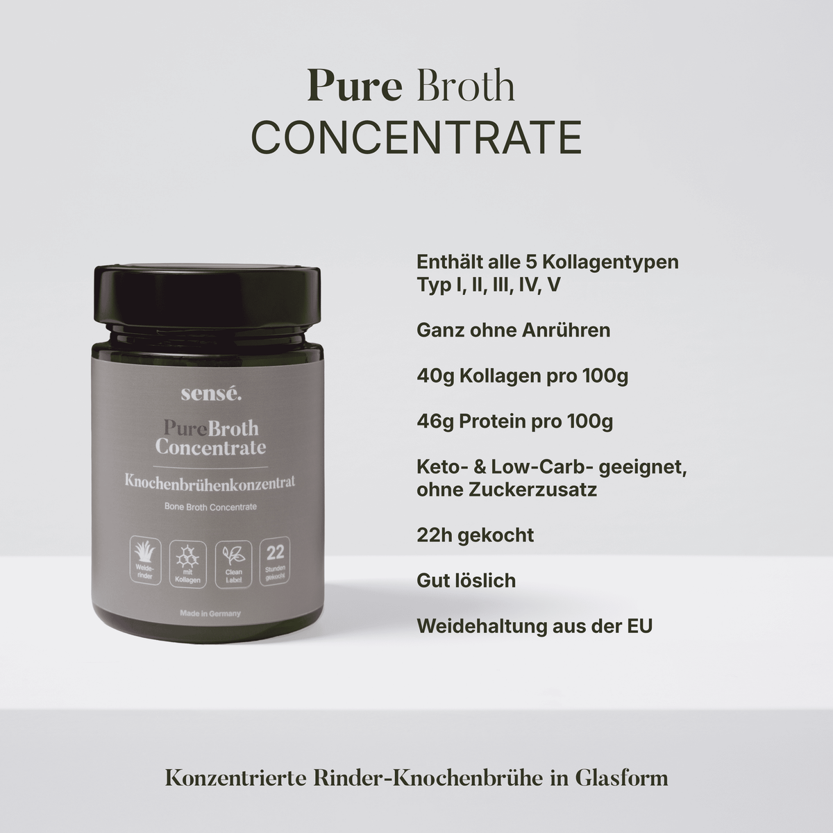 Knochenbrühe-Konzentrat vom Weiderind – 200 g