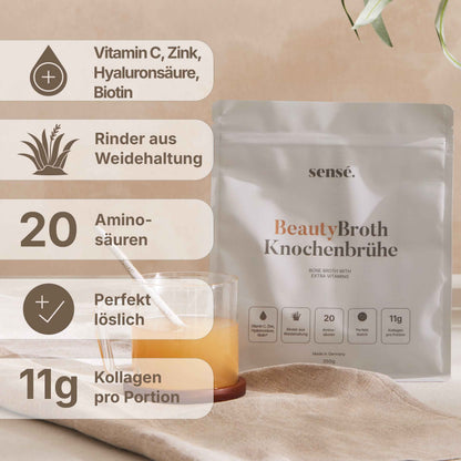 Inhaltsstoffe und Produktvorteile von BeautyBroth Knochenbrühe Pulver