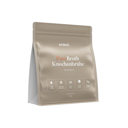 sensé PureBroth Knochenbrühe Pulver – Seitenansicht rechts